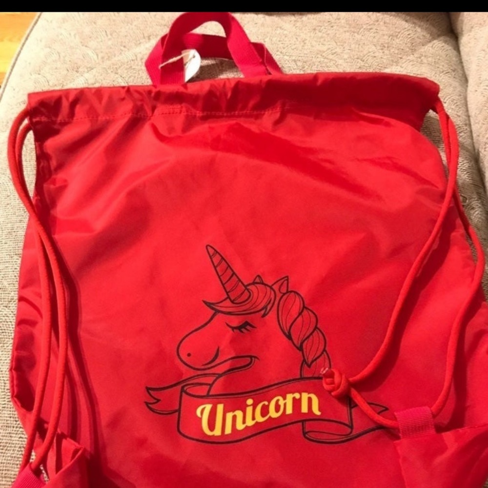 Mumuso Unicorn Patterned Drawstring Sports Bag